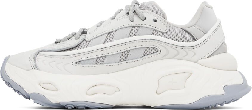 Adidas Originals Gray & White Oznova Sneakers - Picture 3