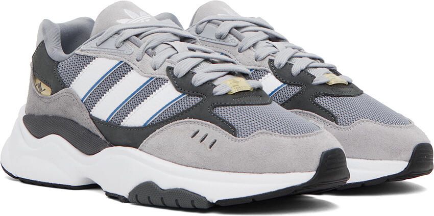 Adidas Originals Gray Retropy F90 Sneakers - Picture 2