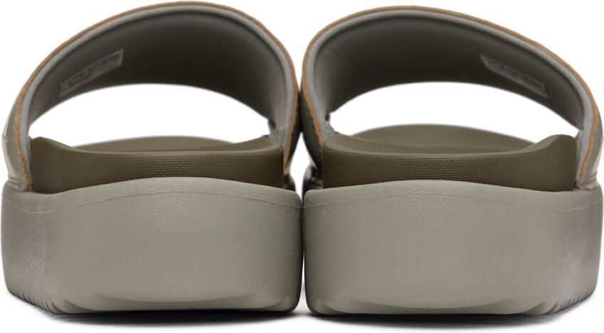 Adidas Originals Khaki Adilette Platform Slides