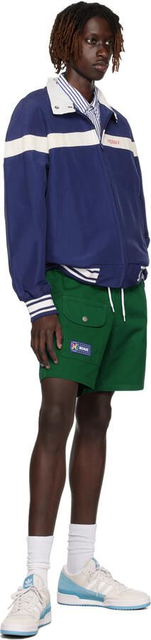 Adidas Originals Off-White & Blue Forum Low Sneakers - Picture 4