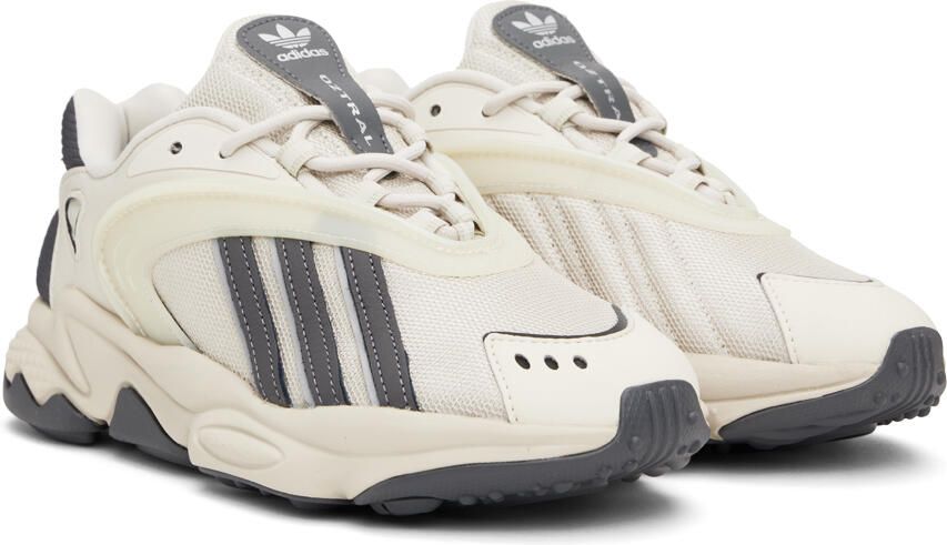 Adidas Originals Off-White & Gray Oztral Sneakers - Picture 2