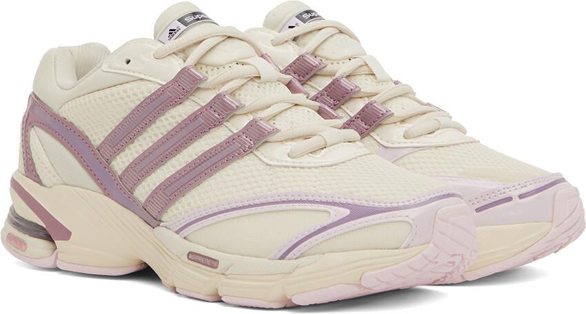 Adidas Originals Off-White & Purple Supernova Cushion 7 Sneakers - Picture 2