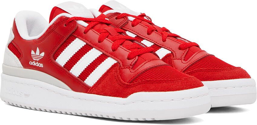Adidas Originals Red Forum Low Sneakers - Picture 2