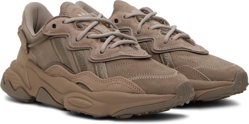 Adidas Originals Taupe Ozweego Sneakers - Picture 3