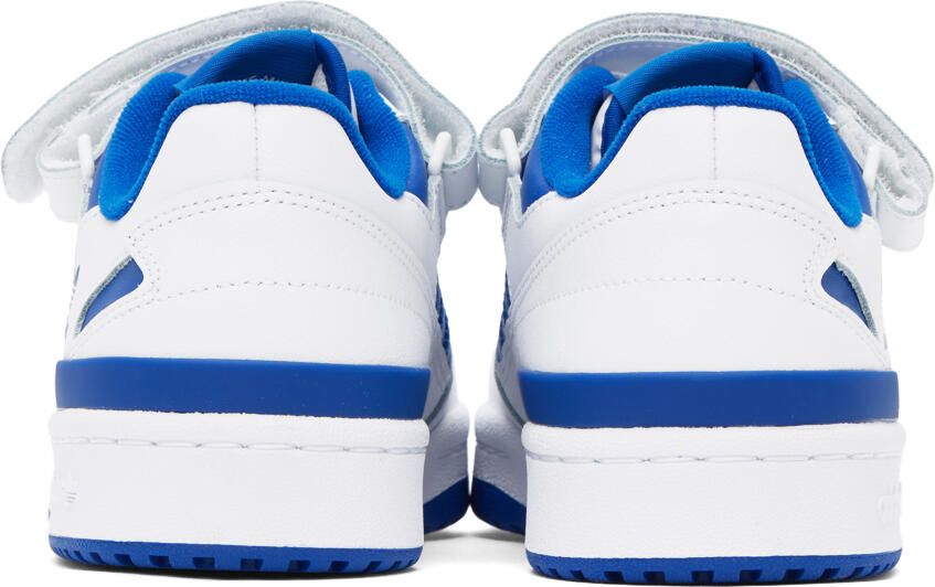 Adidas Originals White & Blue Forum Low Sneakers