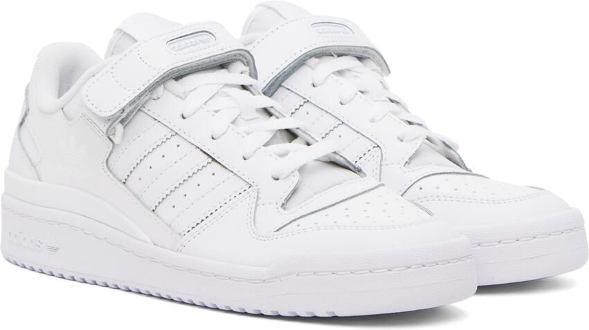 Adidas Originals White Forum Low-Top Sneakers - Picture 2