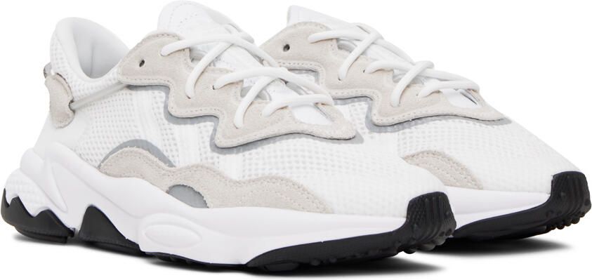 Adidas Originals White Ozweego Sneakers - Picture 4