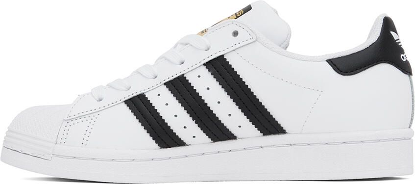 Adidas Originals White Superstar Sneakers - Picture 3