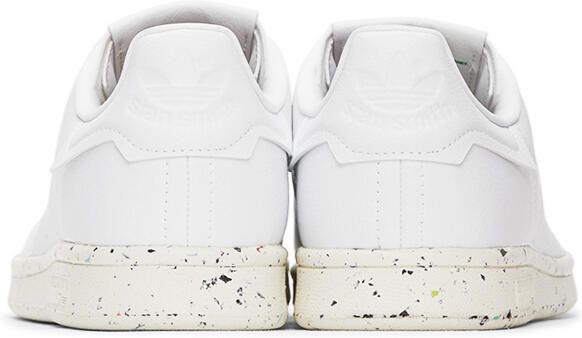 Adidas Originals White Vegan Leather Stan Smith Sneakers - Picture 4