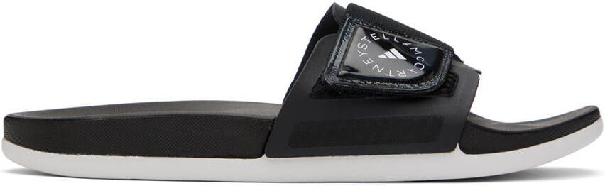 Adidas by Stella McCartney Black Velcro Slides