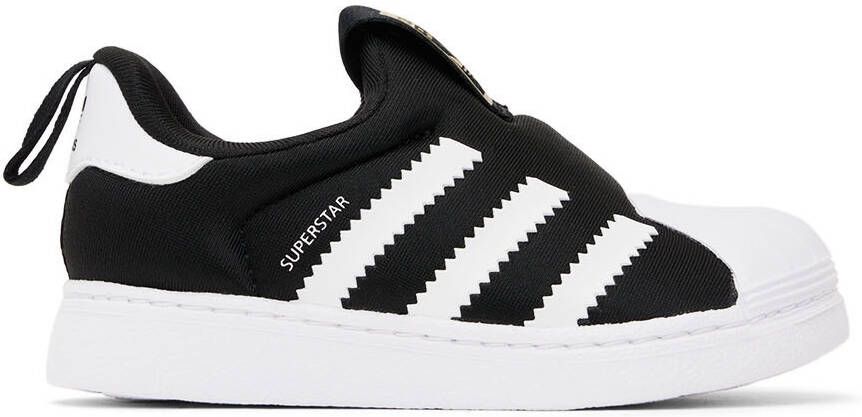 Adidas Kids Baby Black & White Superstar 360 Sneakers