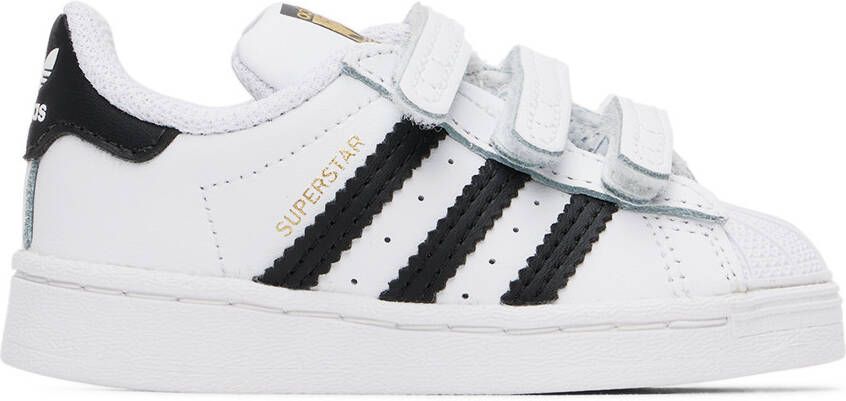 Adidas Kids Baby White & Black Superstar Sneakers