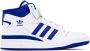 Adidas Kids White & Blue Forum Mid Big Kids Sneakers - Thumbnail 1