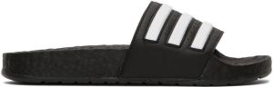 Adidas Originals Black & White Adilette Boost Slides