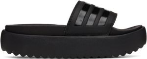 Adidas Originals Black Adilette Platform Slides