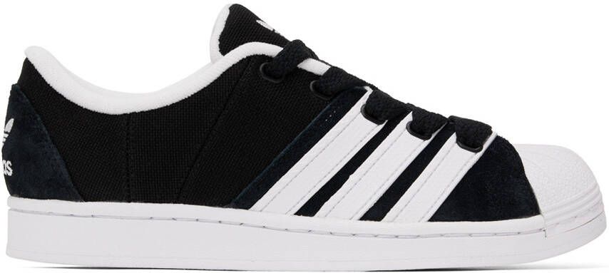 Adidas Originals Black & White Superstar Supermodified Sneakers