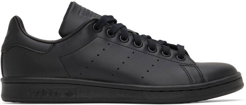 Adidas Originals Black Stan Smith Low-Top Sneakers