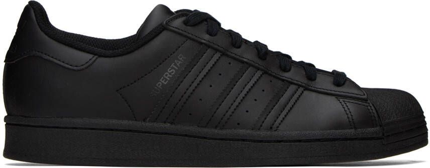 Adidas Originals Black Superstar Sneakers
