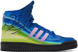 Adidas Originals Blue Jeremy Scott Edition Forum Wings 4.0 Sneakers