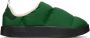 Adidas Originals Green Puffylette Slippers - Thumbnail 1