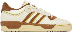 Adidas Originals Off-White & Brown Rivalry Low 86 Sneakers