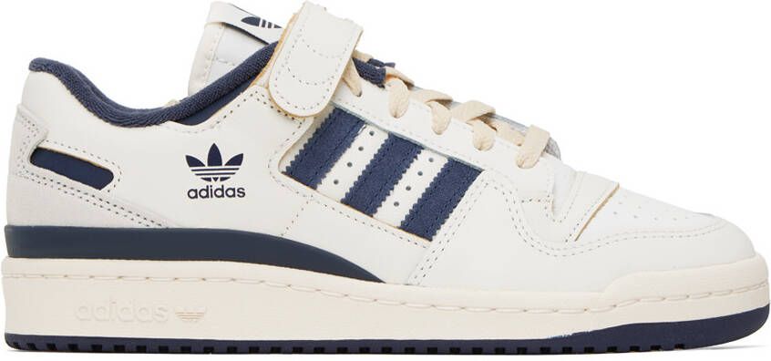 Adidas Originals Off-White & Navy Forum 84 Sneakers