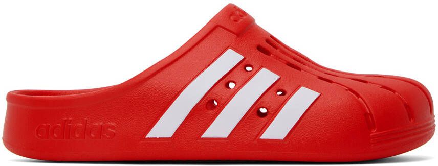 Adidas Originals Red Adilette Clogs