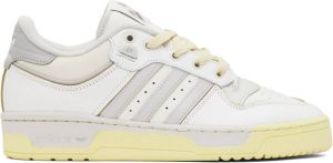 Adidas Originals White & Beige Rivalry Low 86 Sneakers