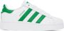 Adidas Originals White & Green Superstar Sneakers - Thumbnail 1