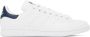Adidas Originals White & Navy Stan Smith Sneakers - Thumbnail 1