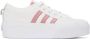 Adidas Originals White & Pink Nizza Platform Sneakers - Thumbnail 1