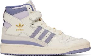 Adidas Originals White & Purple Forum 84 Sneakers