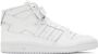 Adidas Originals White Forum Mid Sneakers - Thumbnail 1