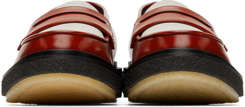 Adieu Red & White Type 5 Loafers - Picture 3