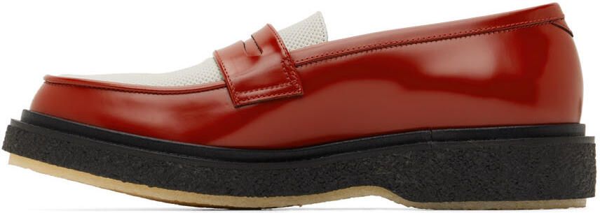 Adieu Red & White Type 5 Loafers - Picture 4