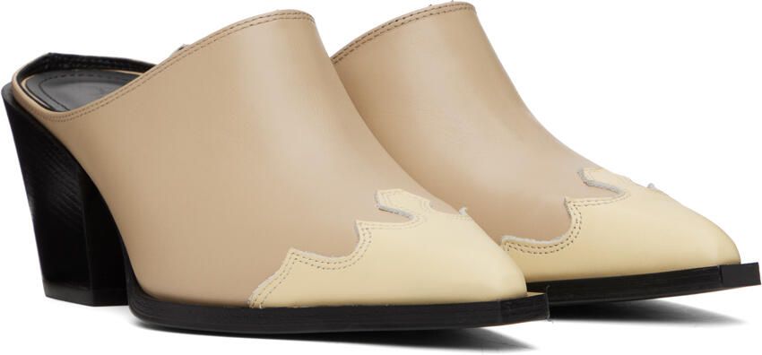 Aeyde Beige Astrid Mules - Picture 2