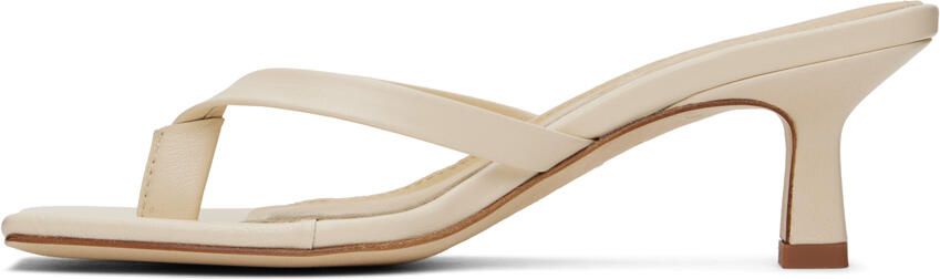 Aeyde Beige Wilma Heeled Sandals - Picture 4