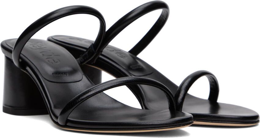 Aeyde Black Anni Heeled Sandals