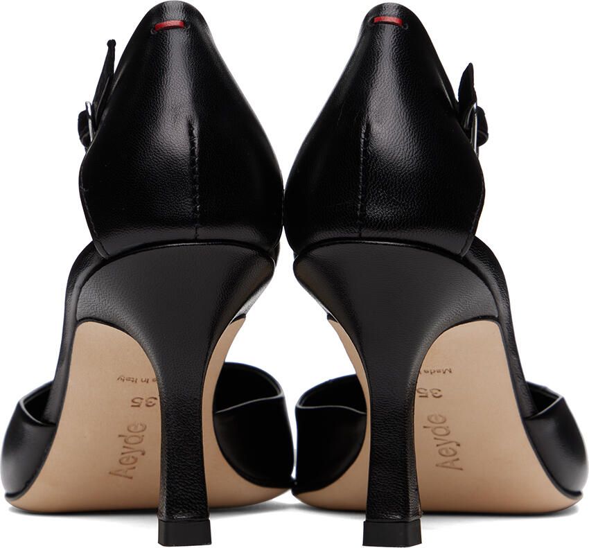 Aeyde Black Selma Heels
