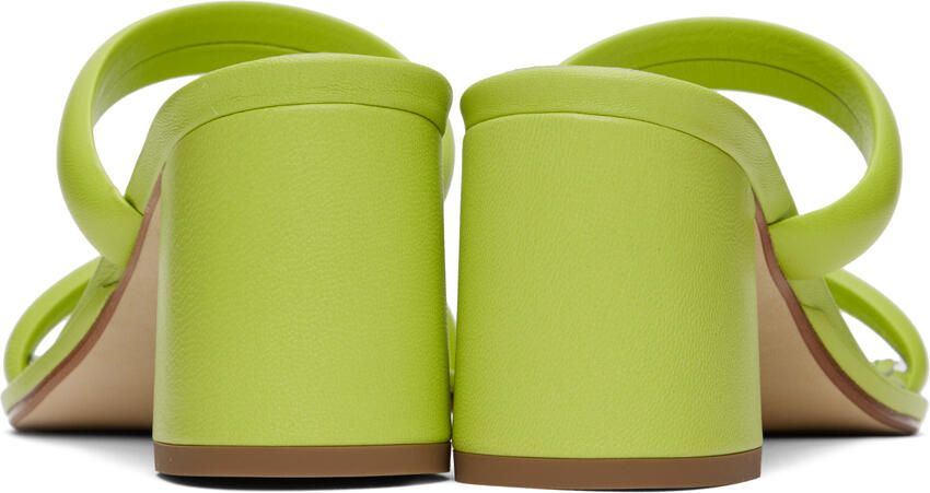 Aeyde Green Barbara Heeled Sandals