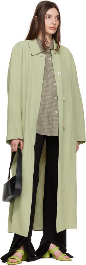 Aeyde Green Barbara Heeled Sandals - Picture 4