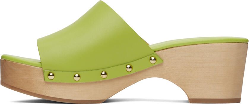 Aeyde Green Bobbie Clogs - Picture 4