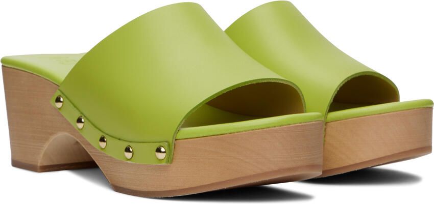 Aeyde Green Bobbie Clogs - Picture 2