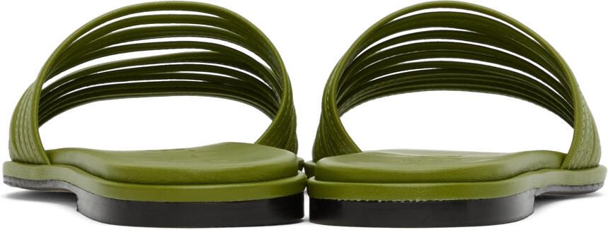Aeyde Green Noa Sandals