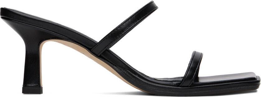 Aeyde Black Margo Heeled Sandals