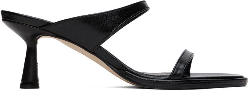 Aeyde Black Maru Heeled Sandals
