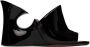 ALAÏA Black Calfskin Sculpture Heeled Sandals - Thumbnail 1