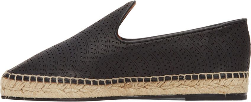 ALAÏA Black Micro Vienne Vague Openwork Espadrilles - Picture 4