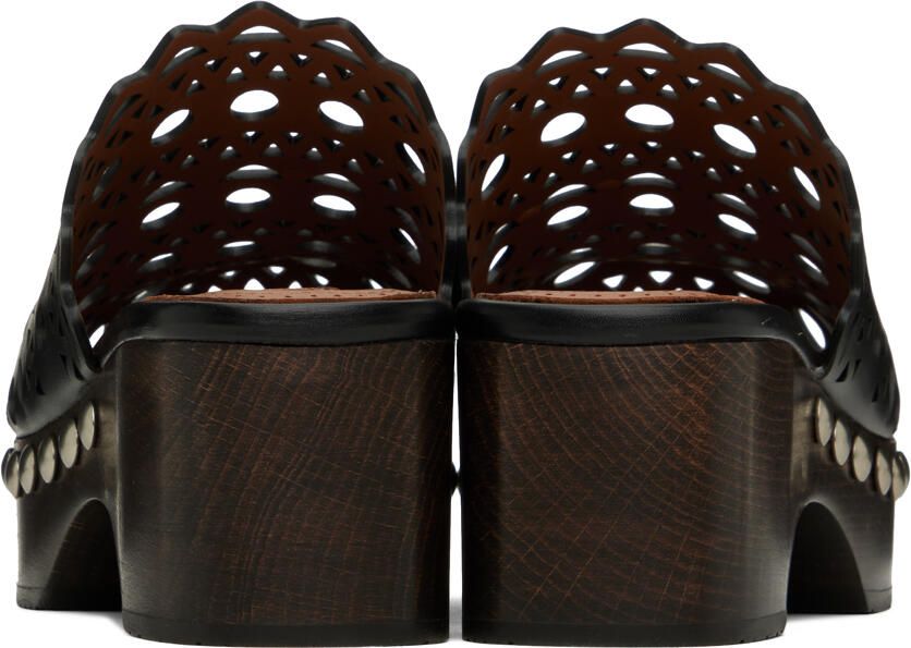 ALAÏA Black Vienne Clogs - Picture 1