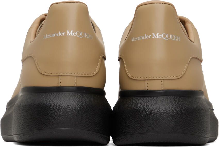 Alexander McQueen Beige & Black Oversized Sneakers